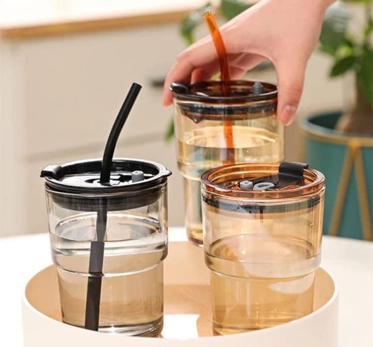 Coffee Mug, Glass Coffee Mug With Straw, Glass Mug For Corporate Gifting Get Best Quote
